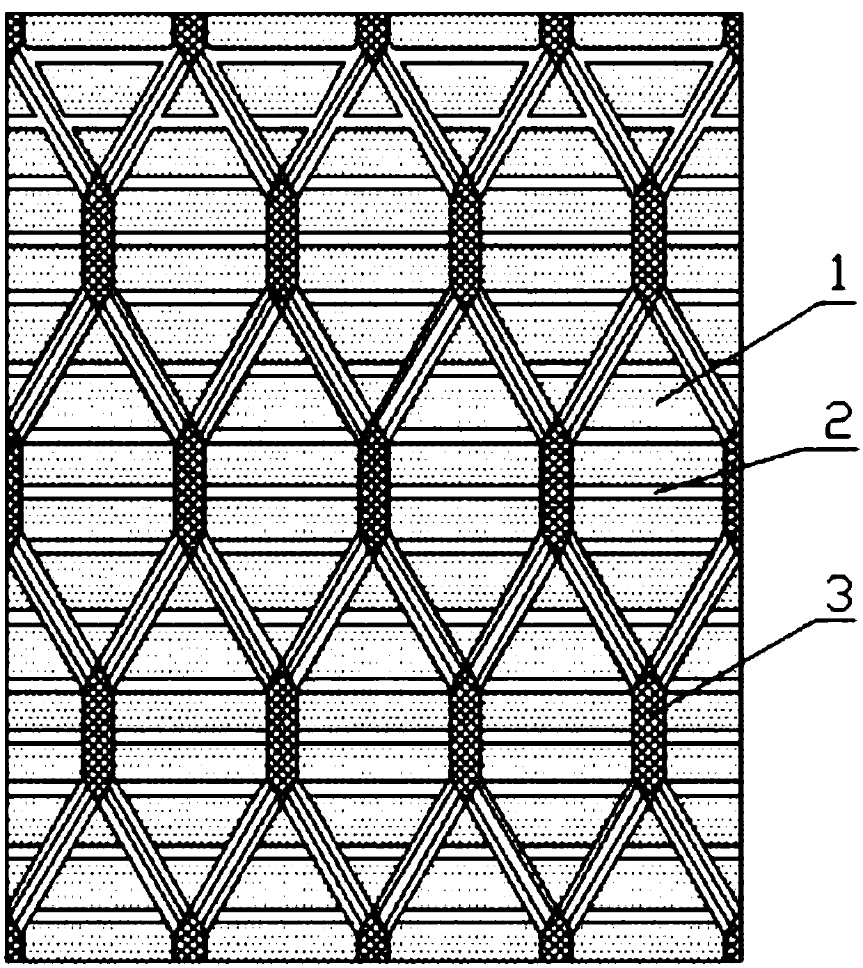 Single-layer floating thread fabric