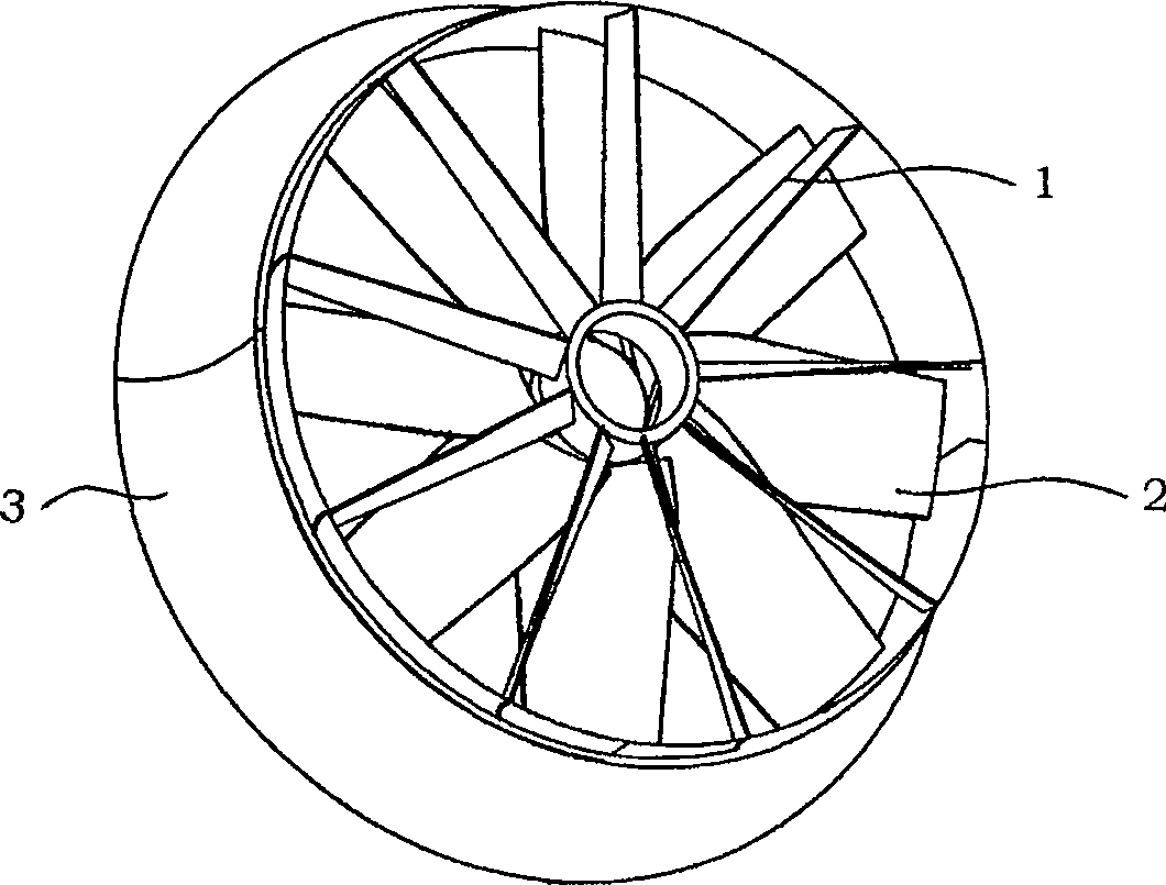 Axial flow cooling blower fan