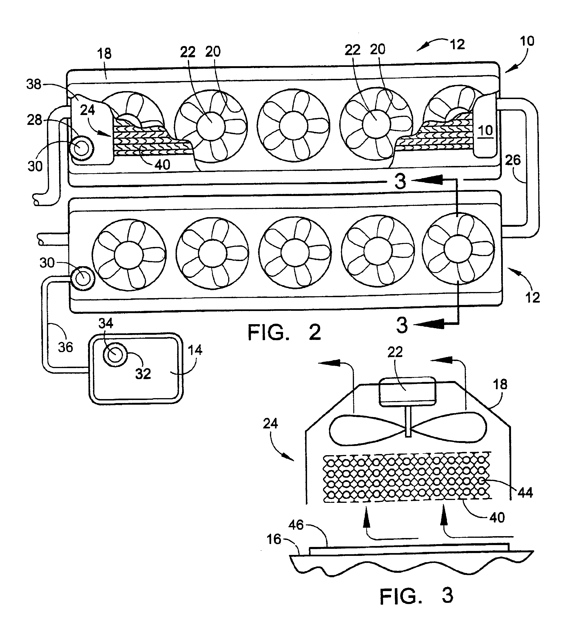 Vehicle rooftop engine cooling system