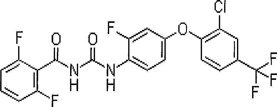 Agricultural insecticide containing flufenoxuron