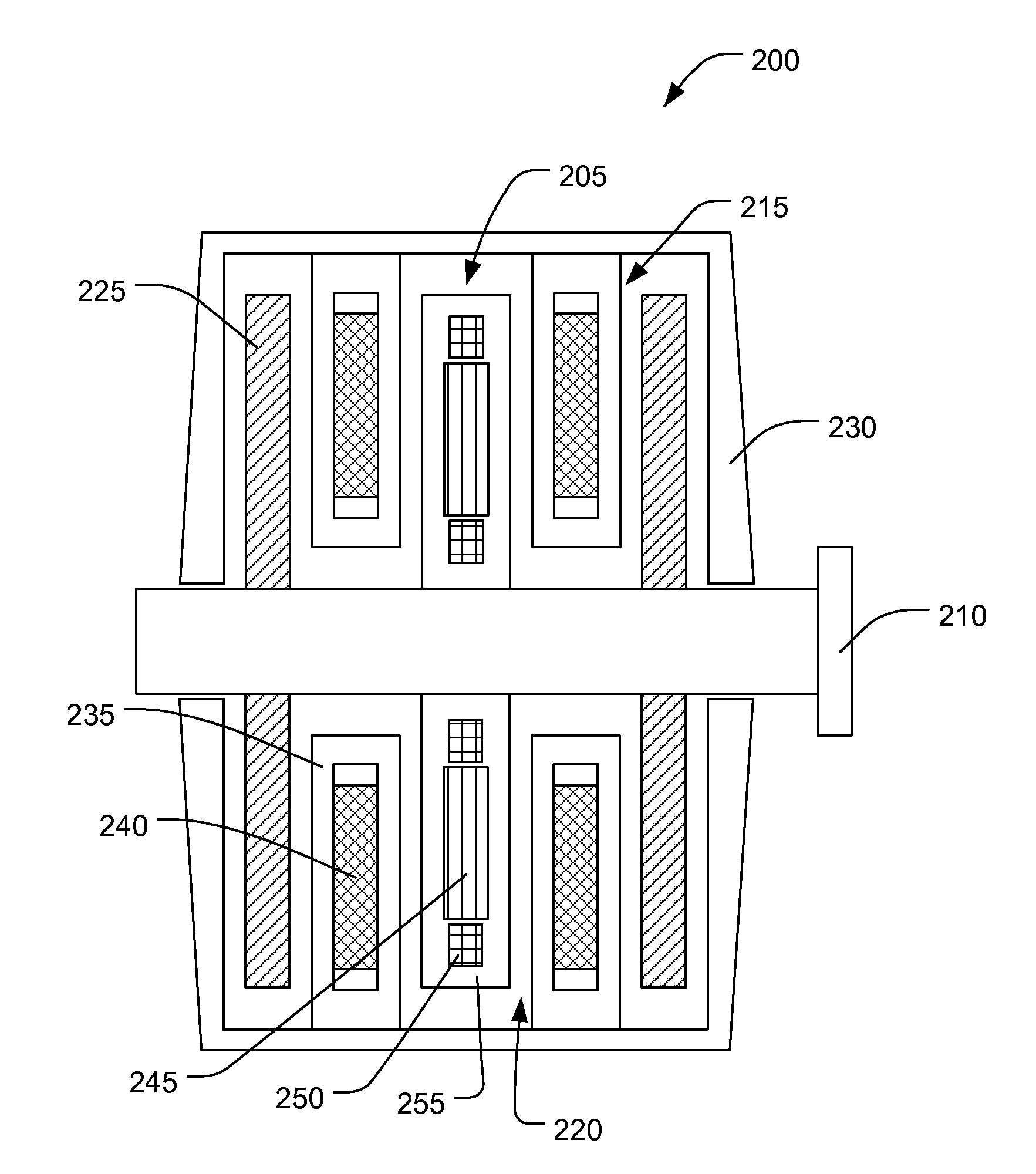 Rotating back iron for synchronous motors/generators