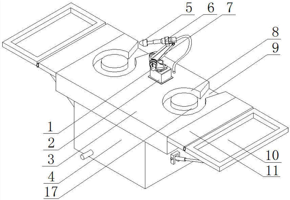 A multi-station automatic water feeding ceramic billet drawing device