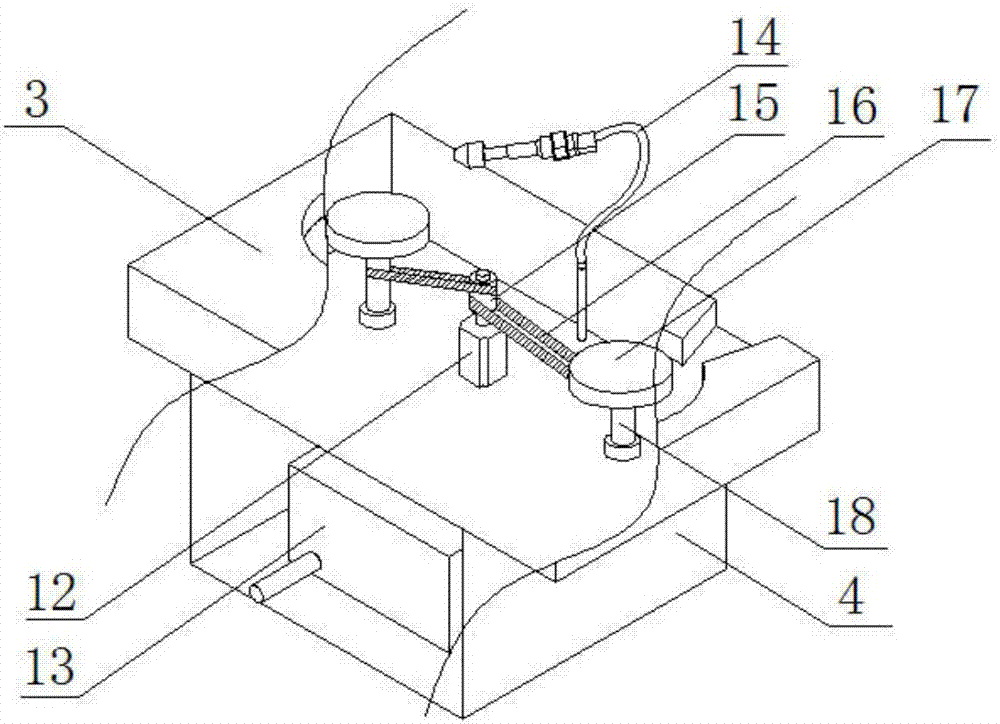 A multi-station automatic water feeding ceramic billet drawing device