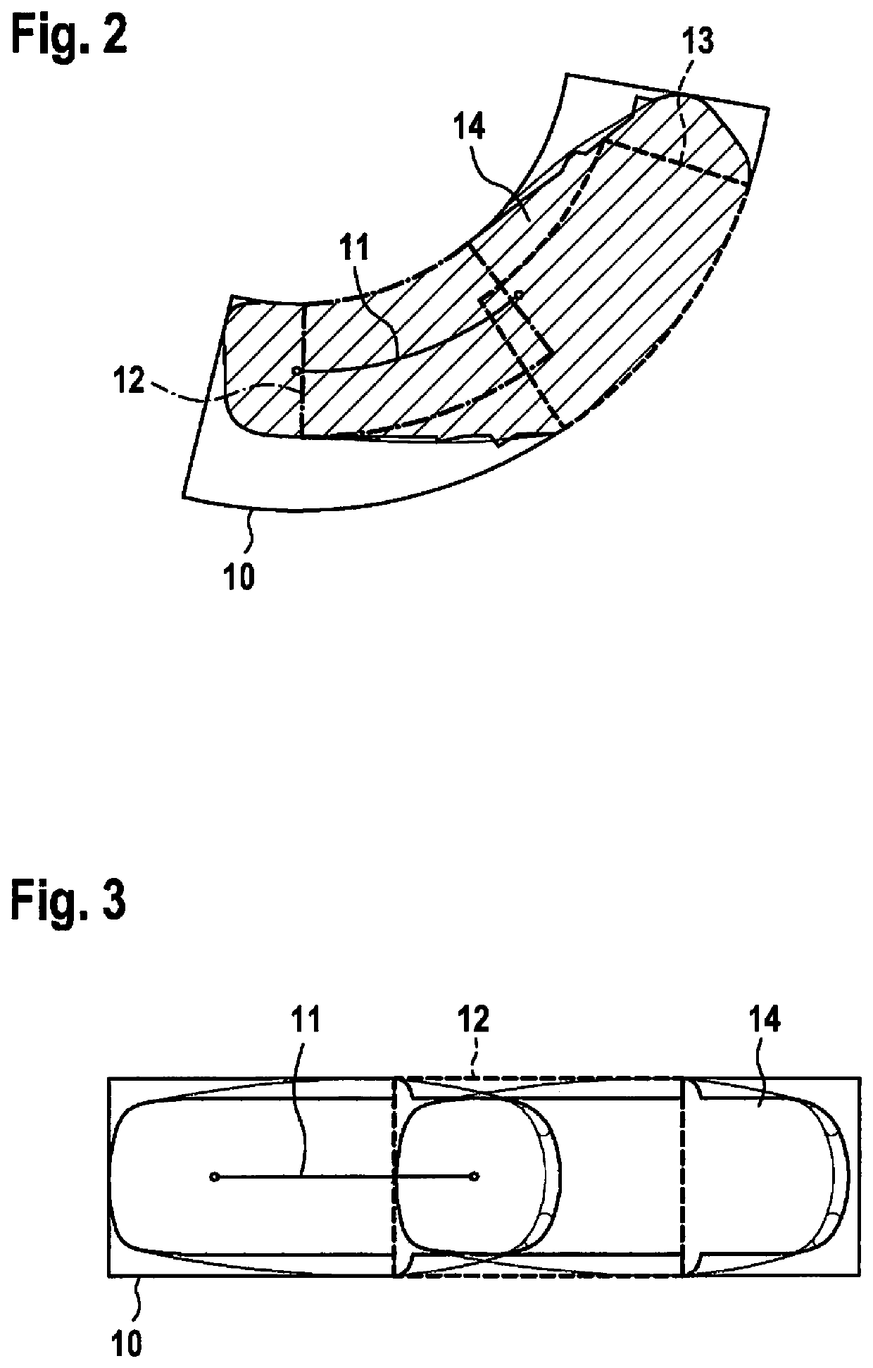 Method and device for detecting collisions for a vehicle
