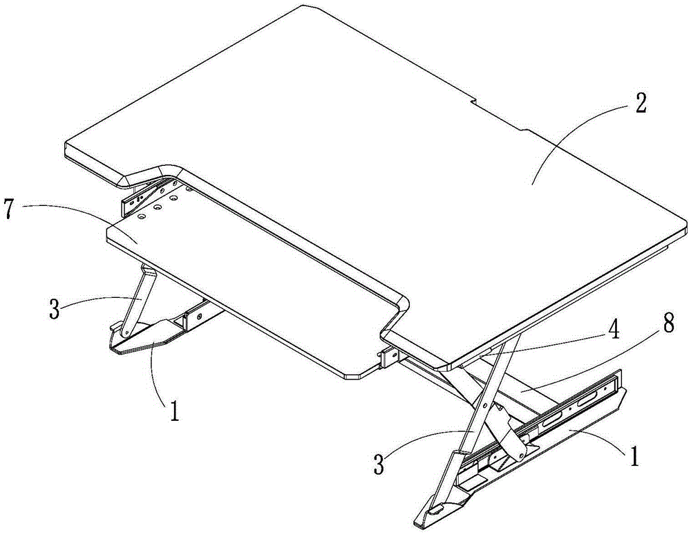 X-shaped lifting table