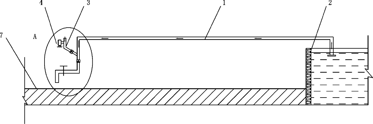 Method of constructing lateral seepage-water spreading system in under-dam area of floodplain type river