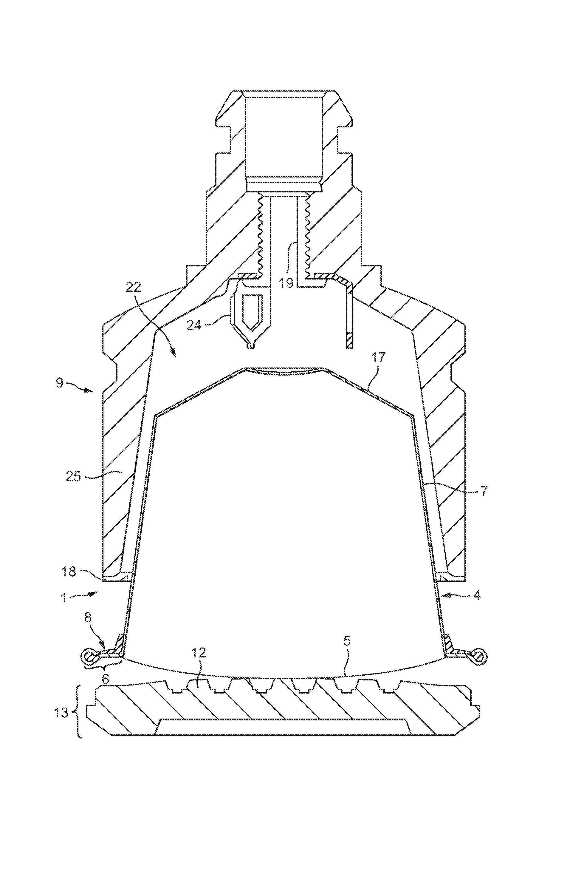 Capsule for preparing a beverage with a sealing member for water tightness attached thereto and method of producing the same