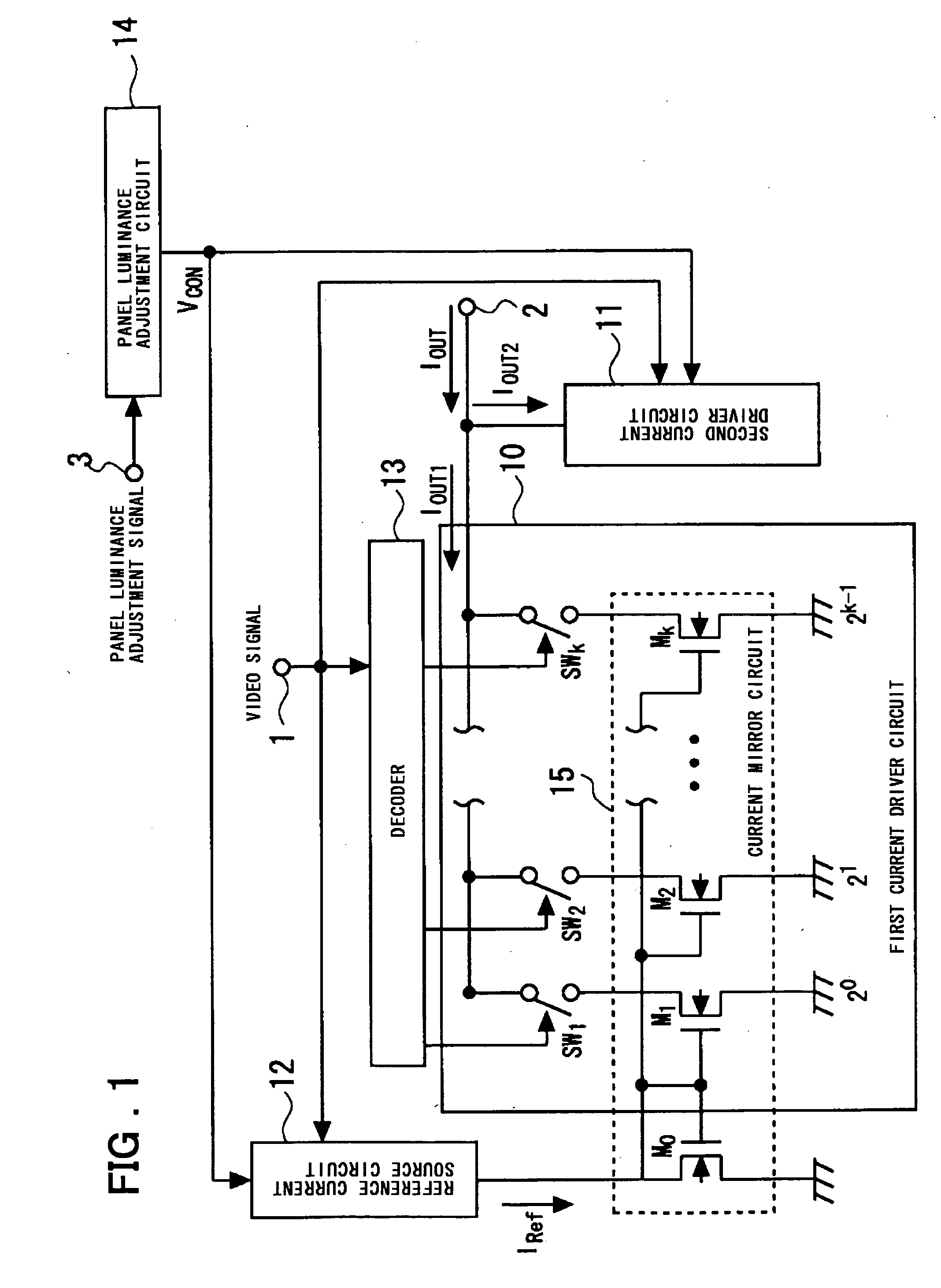 Driver circuit for light emitting element