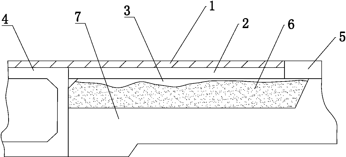 Method for repairing bridgehead abutment position of road surface