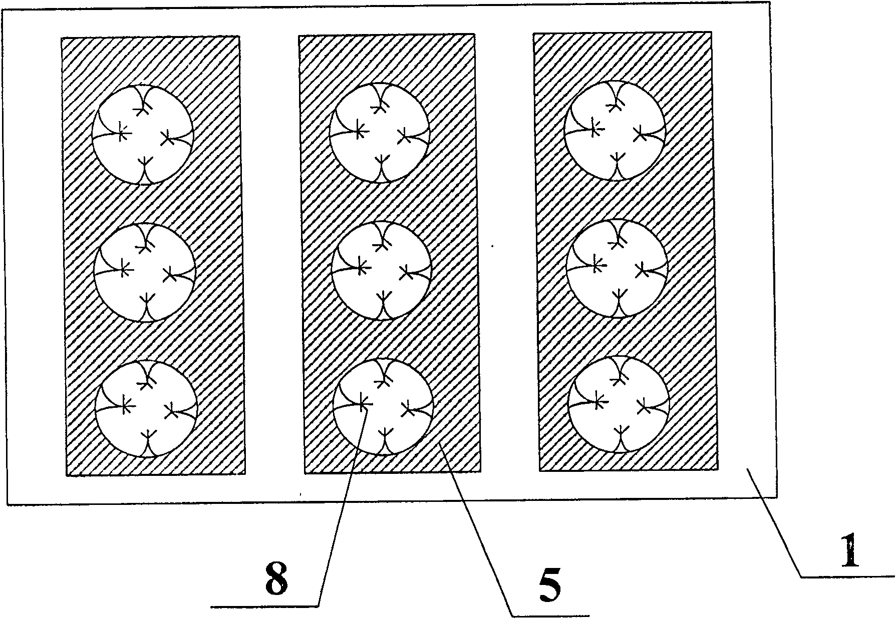 Annular blade type cathode emitting structural panel display device and its production technique