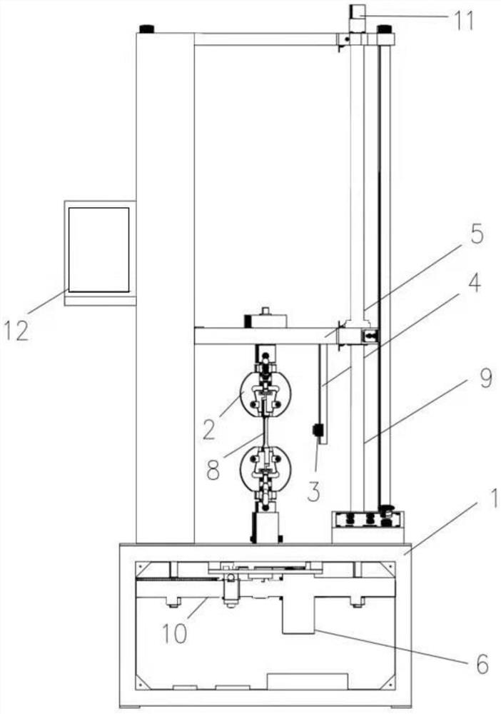 Mechanical test system and method for dynamically controlling surface temperature rise of material