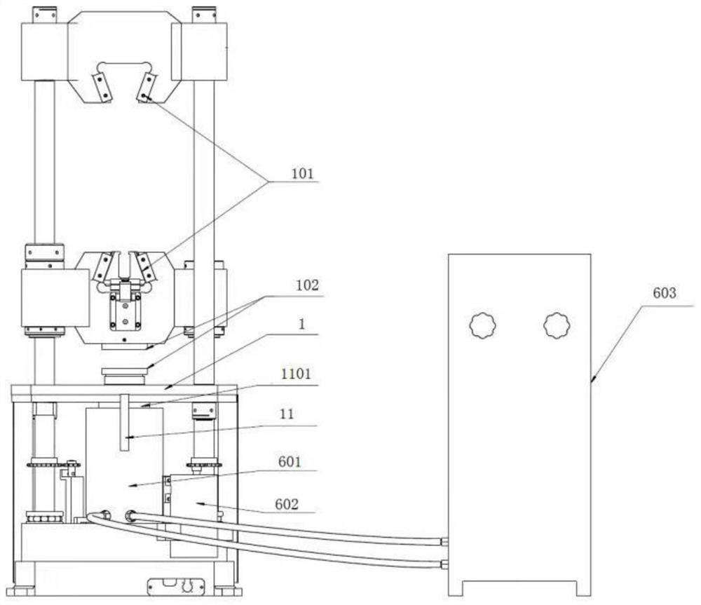 Mechanical test system and method for dynamically controlling surface temperature rise of material