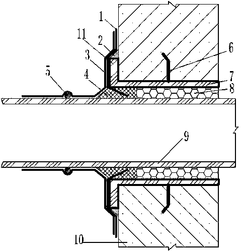 Waterproof structure for pipeline penetrating through underwater outer wall