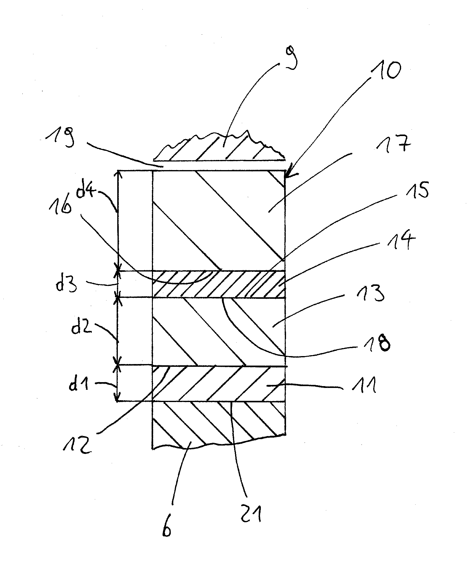 Layer system for rotor/stator seal of a turbomachine and method for producing this type of layer system