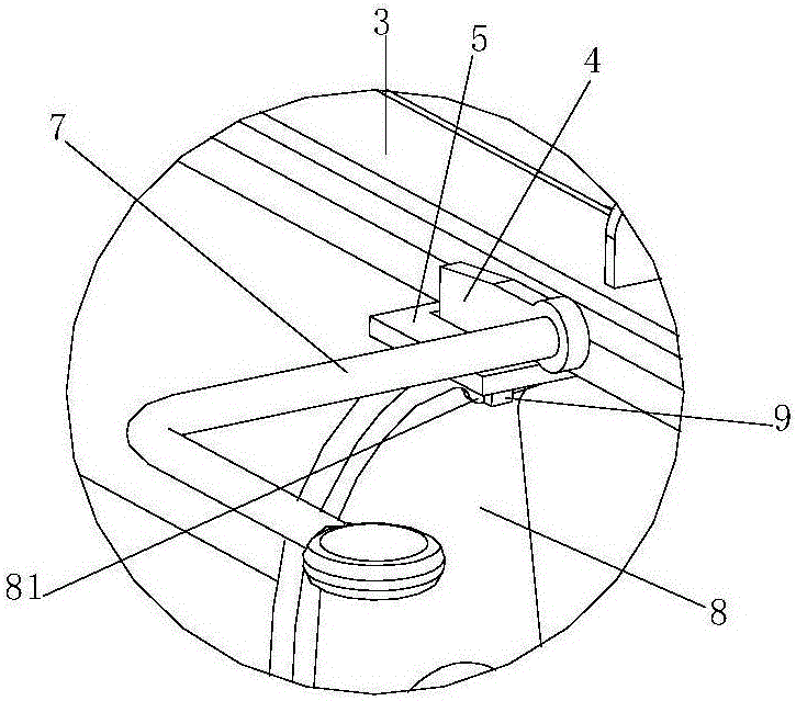 Liftable walking bracket