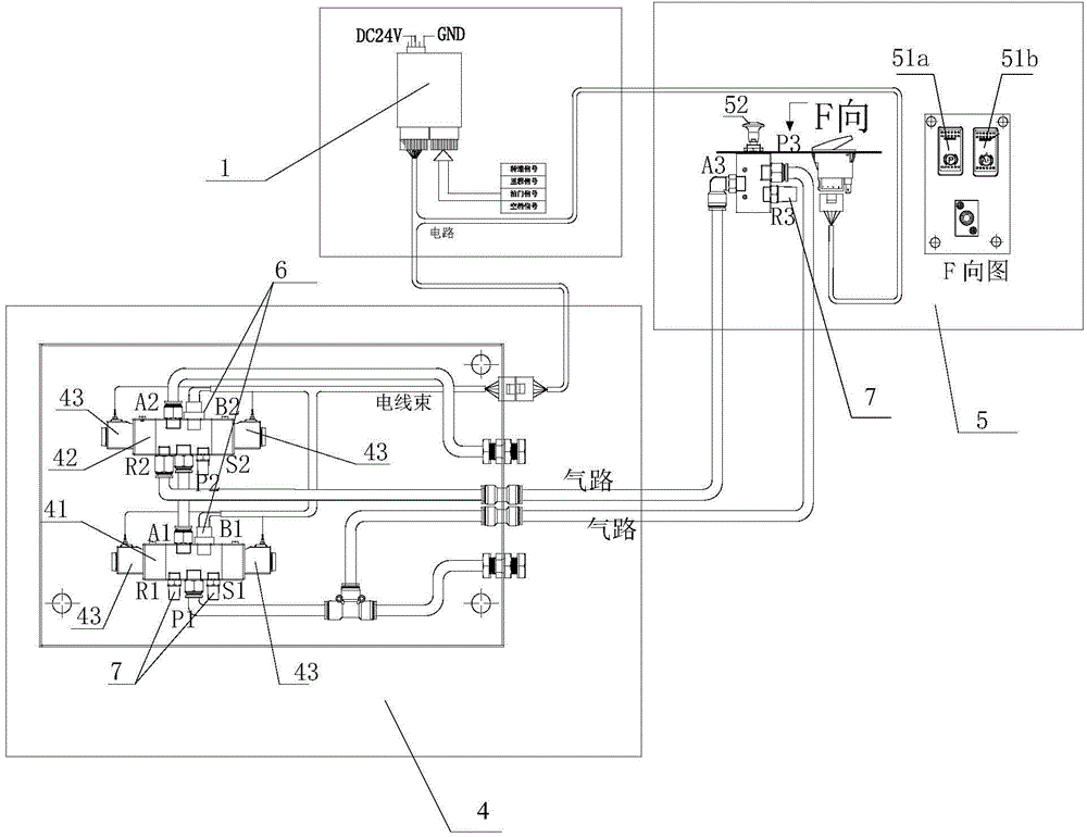 Automatic parking system and method based on pneumatic braking