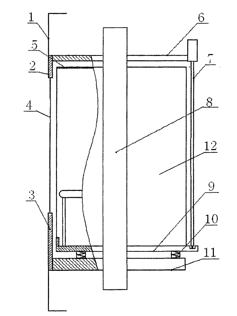 Sightseeing elevator cage