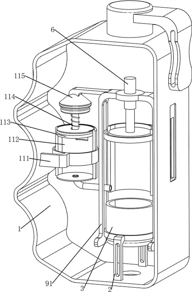 Sewage injection device for clinical laboratory