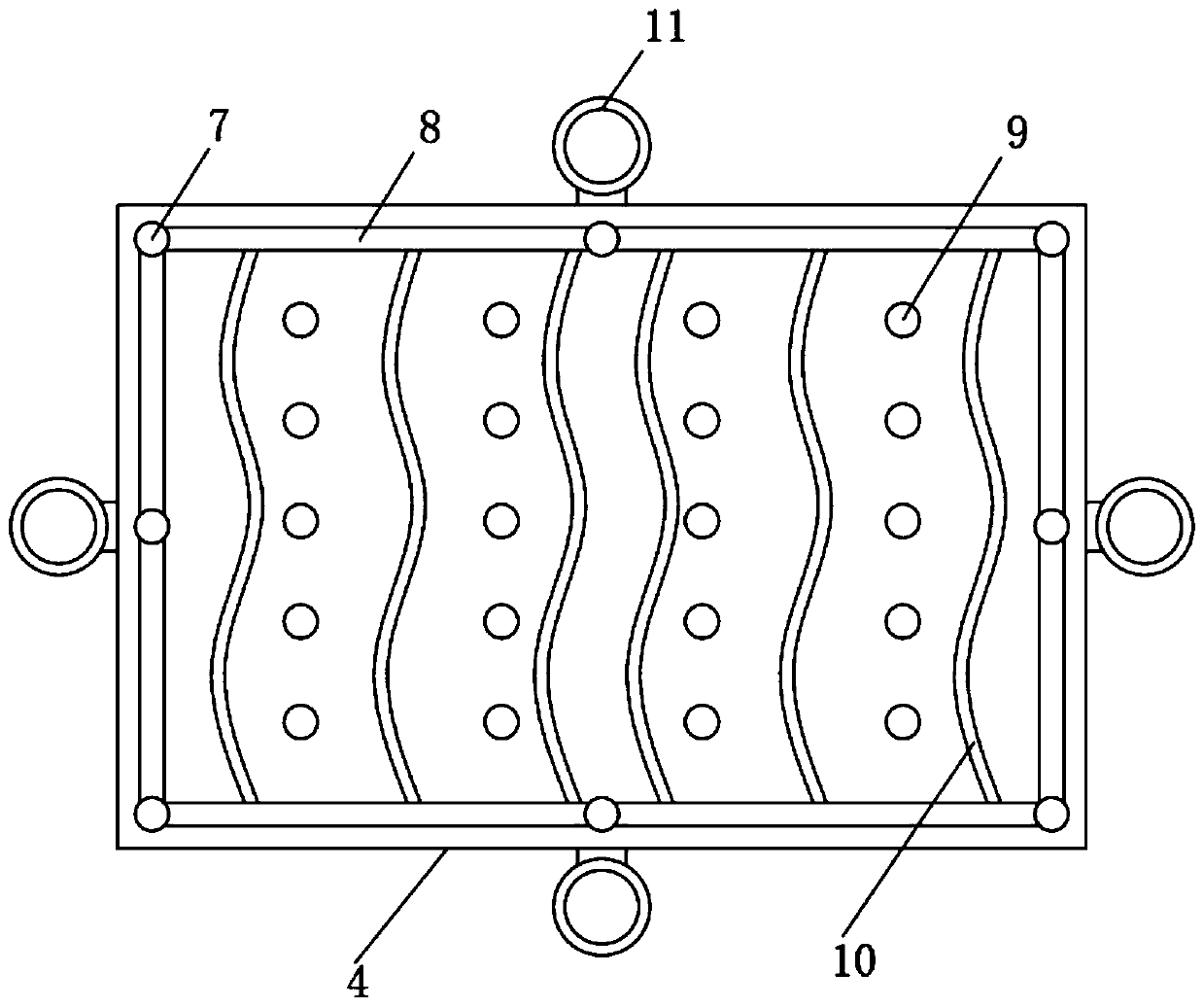 Anti-corrosion shell structure of ocean engineering platform and construction method