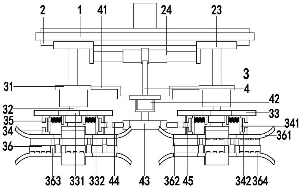 A foam automatic packaging device for LCD TV