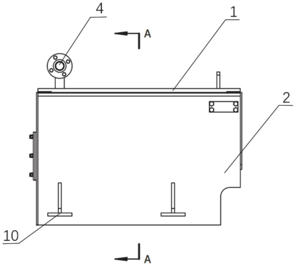 Air-blowing type descaling box device