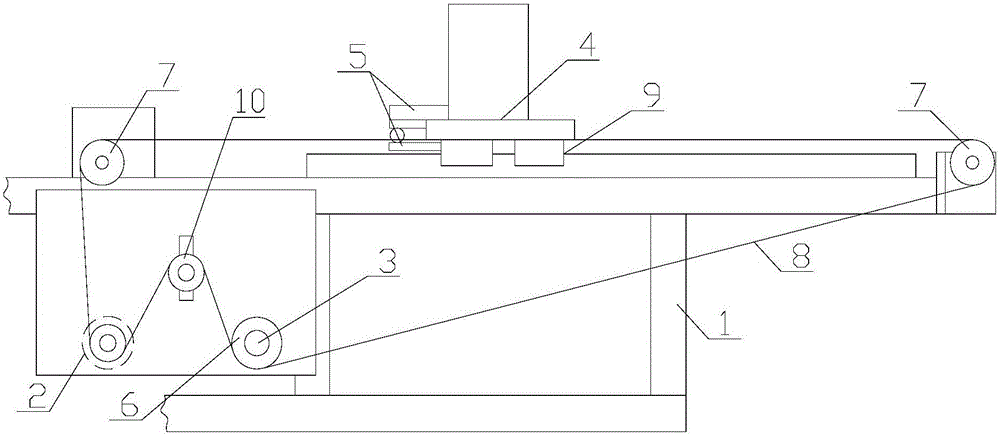 Cloth pulling device for cloth cutting machine