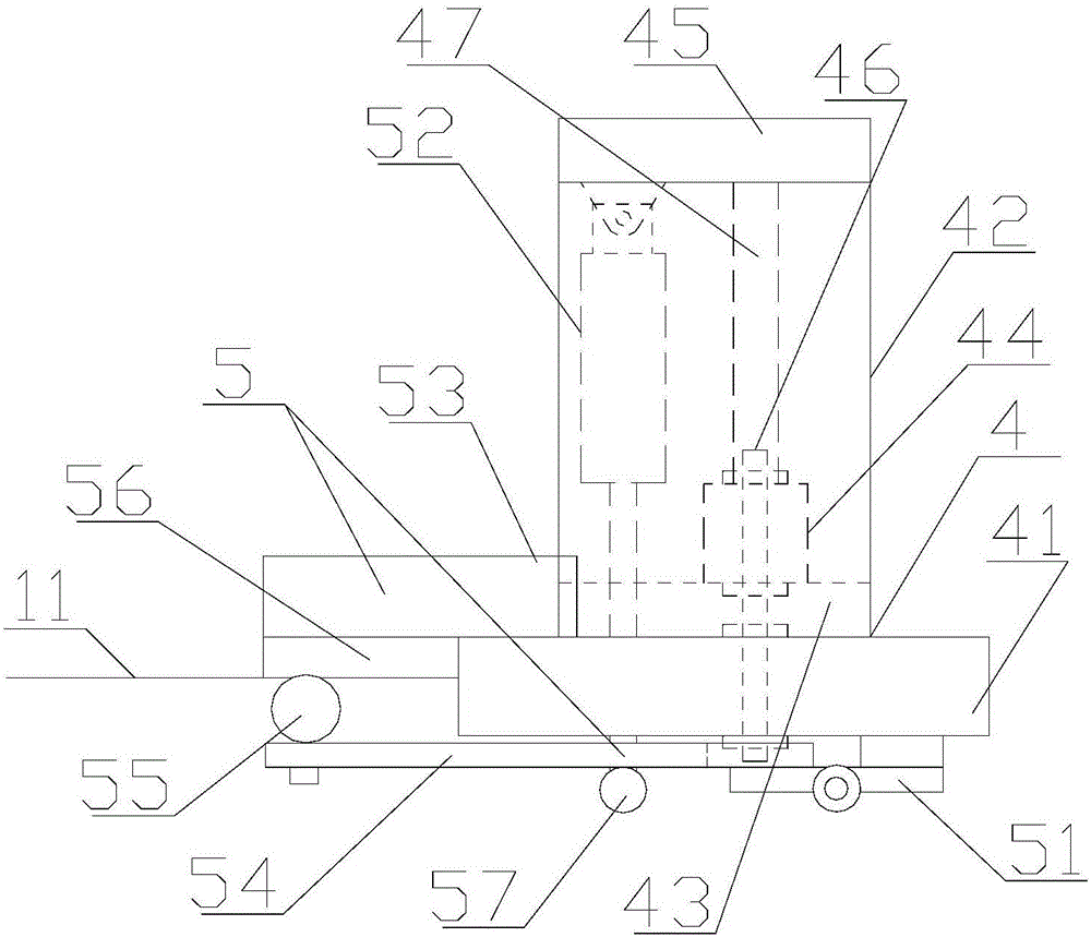 Cloth pulling device for cloth cutting machine