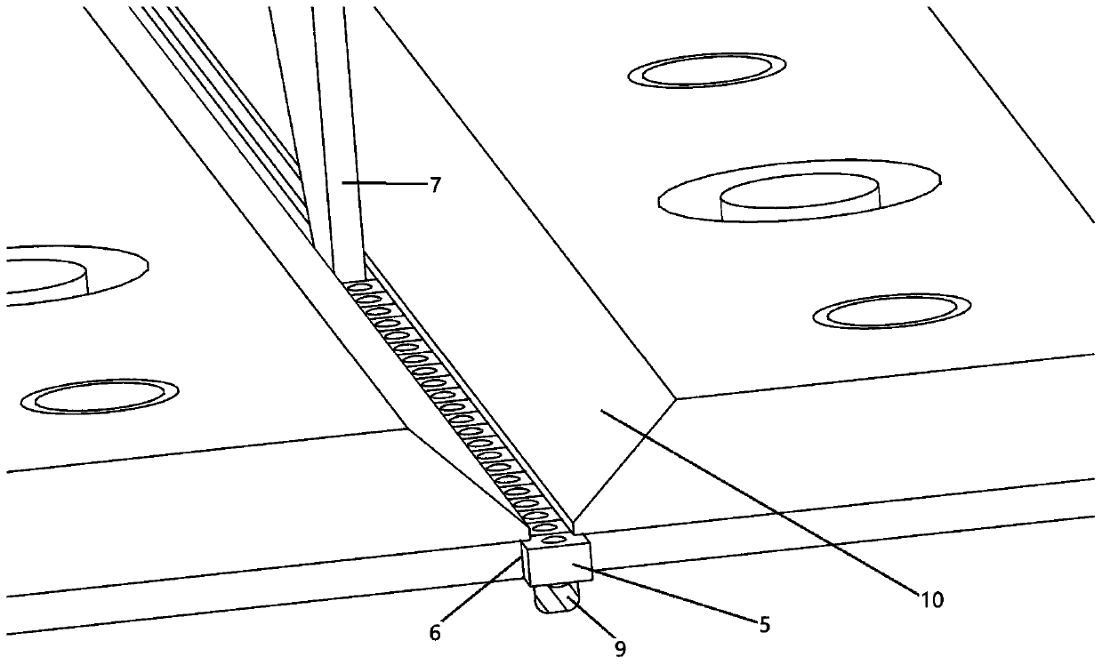 Feeding mechanism used for coupling of multi-path single-mode COB module lenses