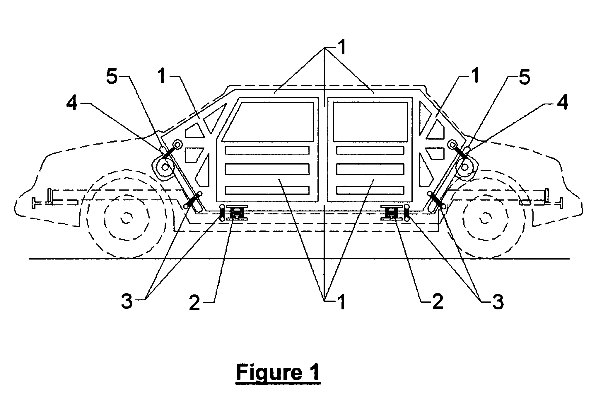Tethered separable occupational safety cage for transportation vehicles