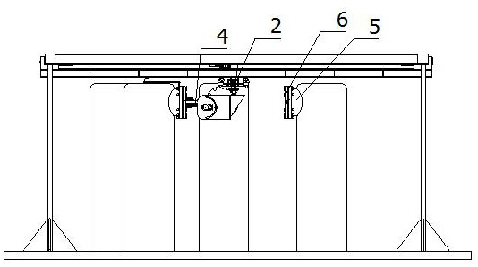 Suspension device for disassembling and assembling manhole cover of chemical equipment