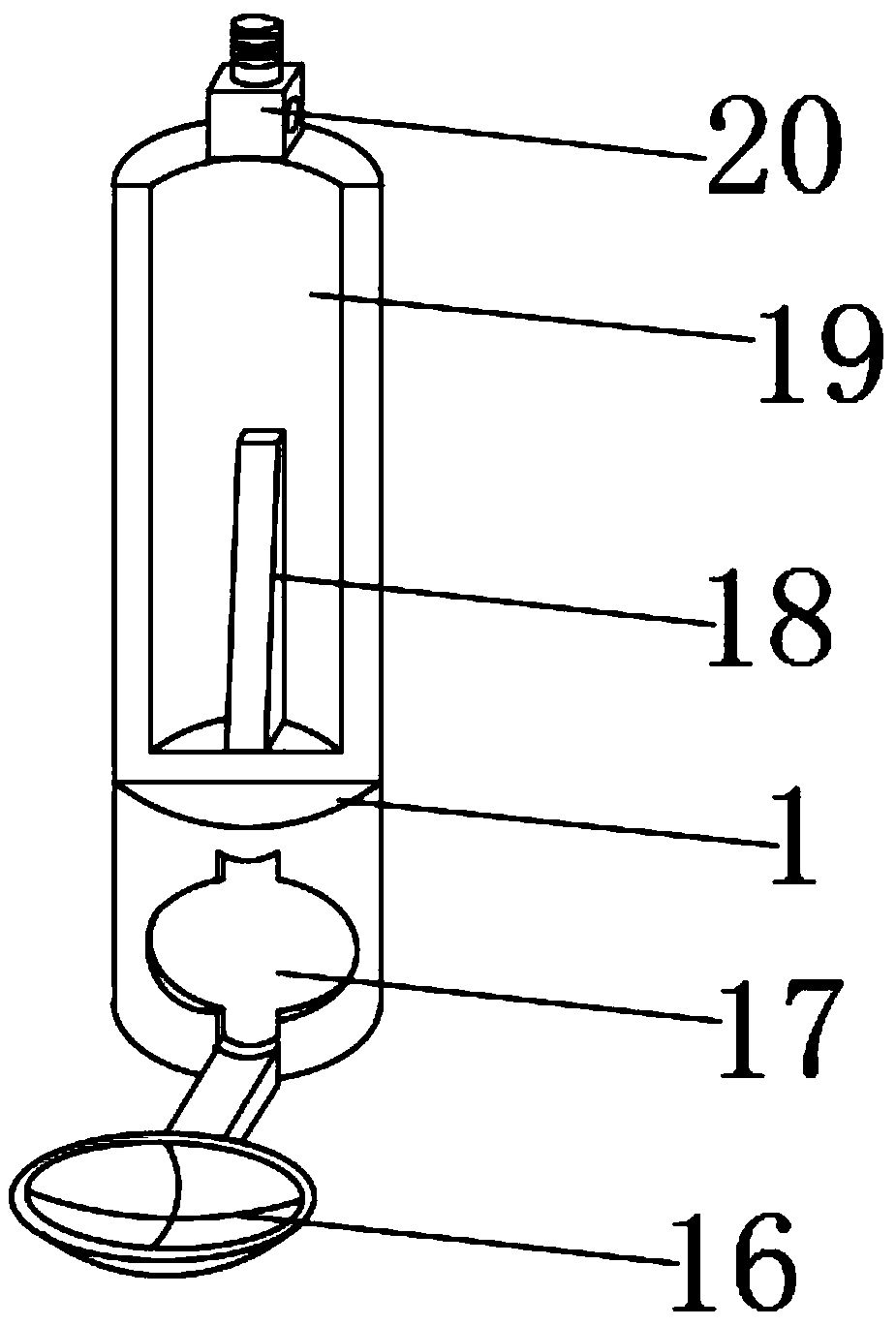 Electronic product self-timer fixing tool with mirror surface imaging structure