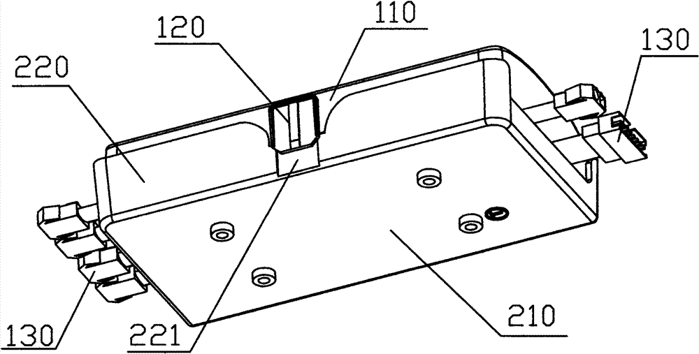 Control box device of range hood