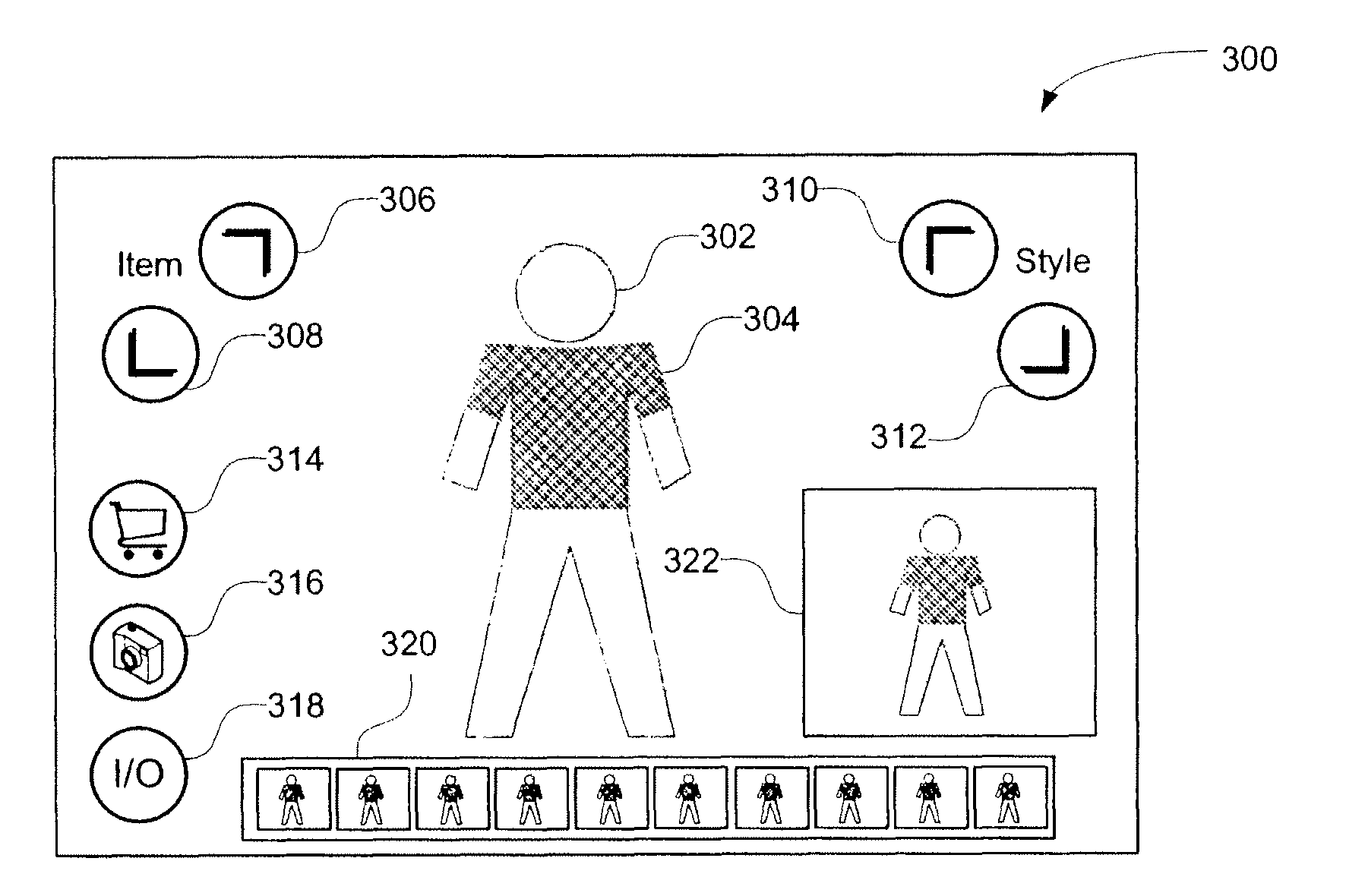 Providing a simulation of wearing items such as garments and/or accessories