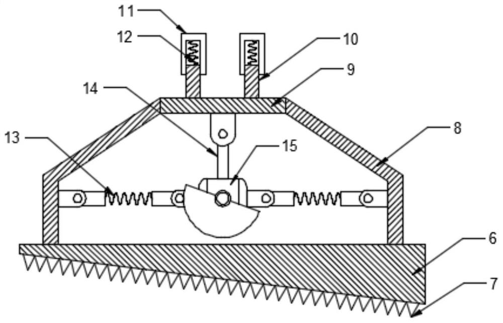 Stone crushing device for hydraulic engineering