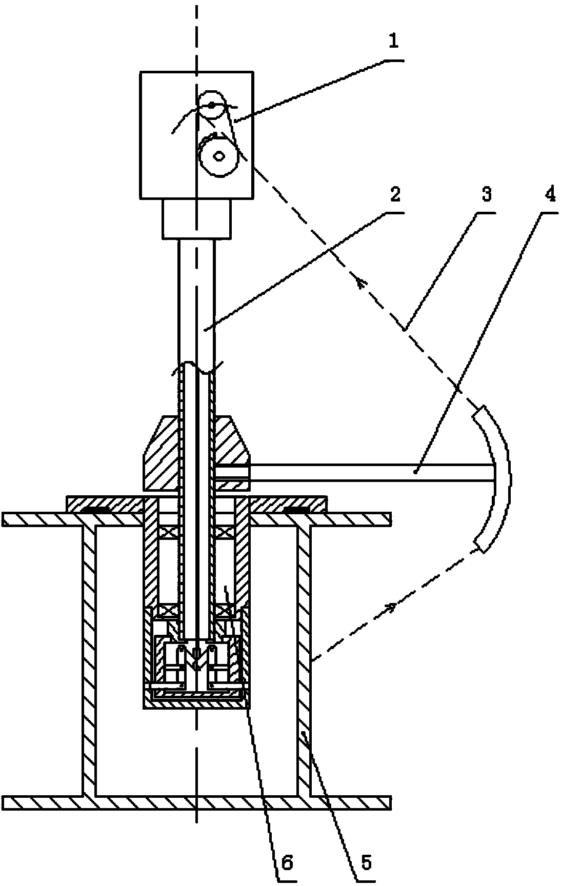 Axial pay-off device capable of preventing shutdown wire accumulation