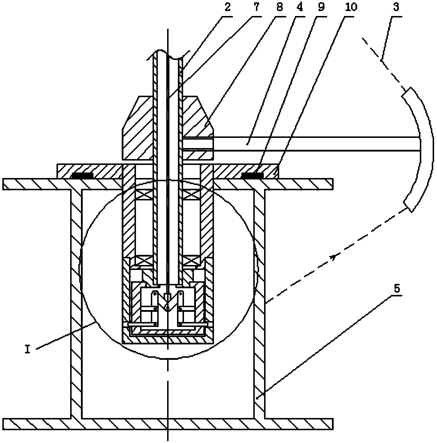 Axial pay-off device capable of preventing shutdown wire accumulation