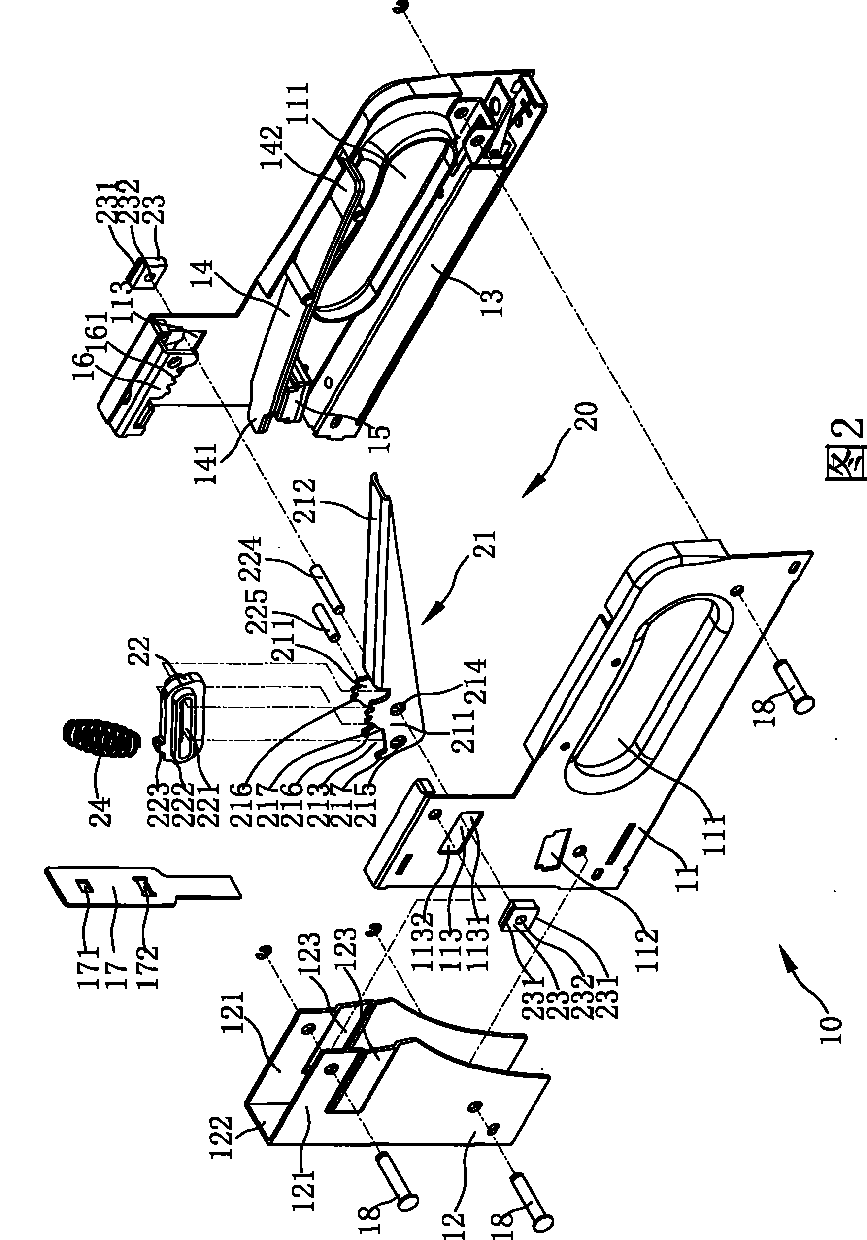 Labor-saving type manual nailing gun