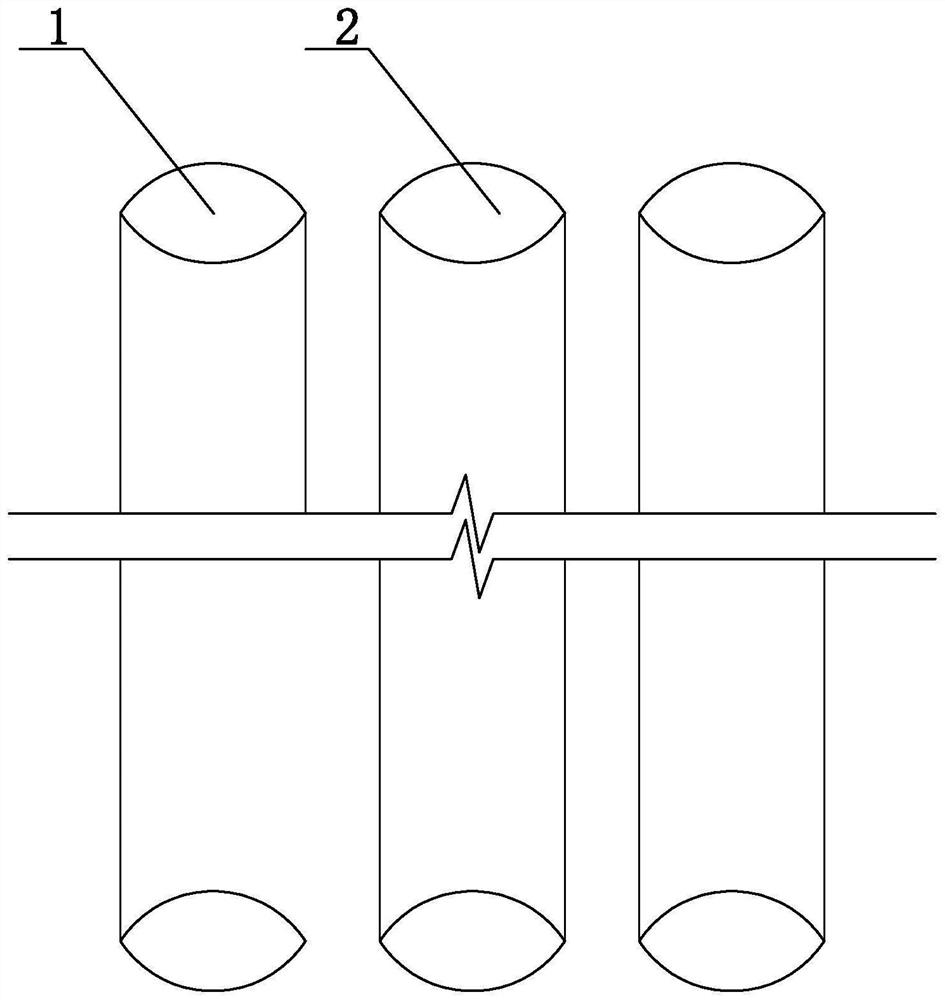 Construction method of underground continuous pouring concrete pile wall