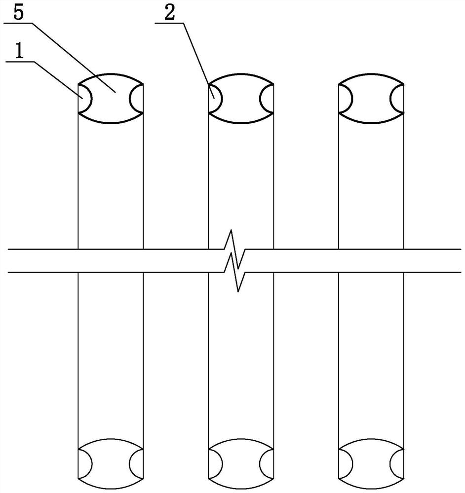 Construction method of underground continuous pouring concrete pile wall