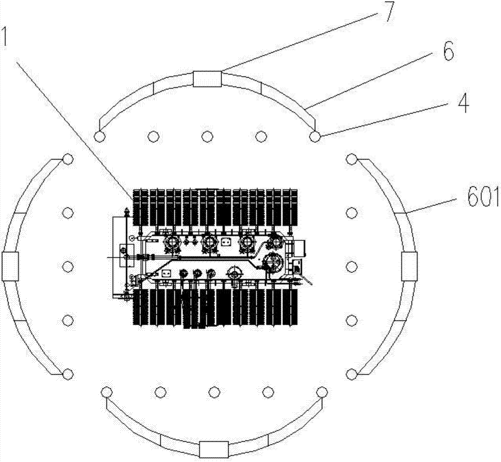 Power system transformer auxiliary air-cooling method with induced current serving as basis