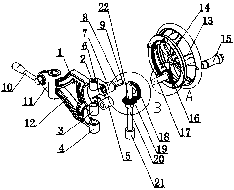 Hand-cranking and dibbling device for agricultural watermelon seed sowing