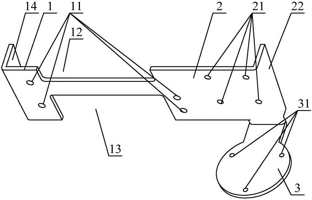 A support assembly and a concrete pump truck