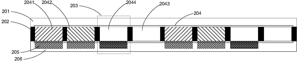 Colored filter substrate and display module