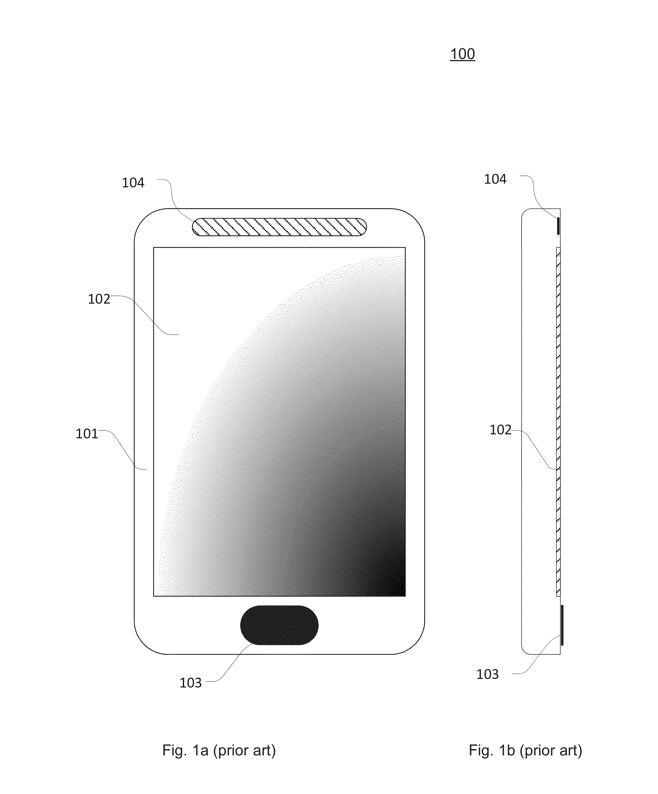 Mobile computing device with expanded display size