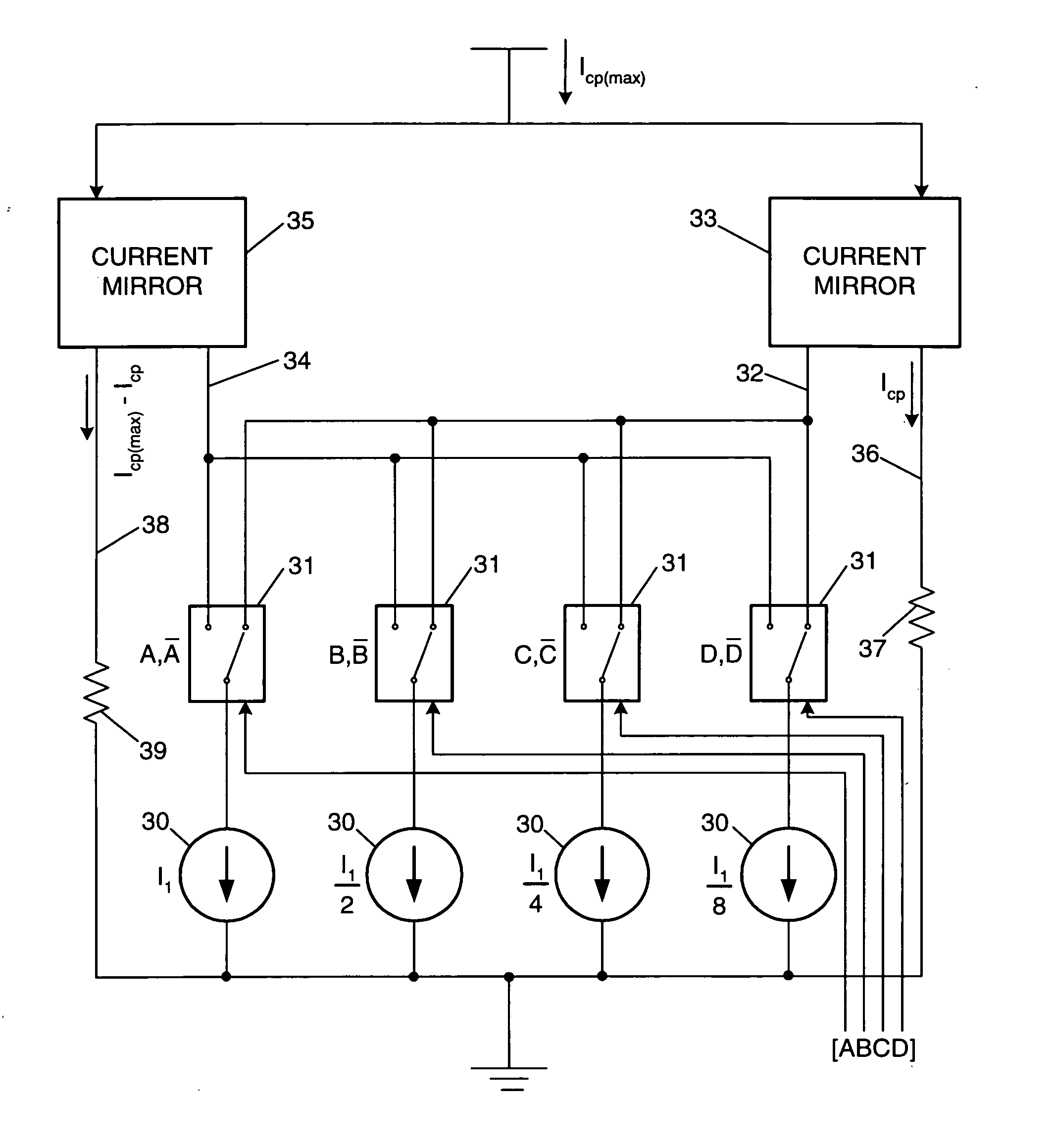 Charge pump bias network