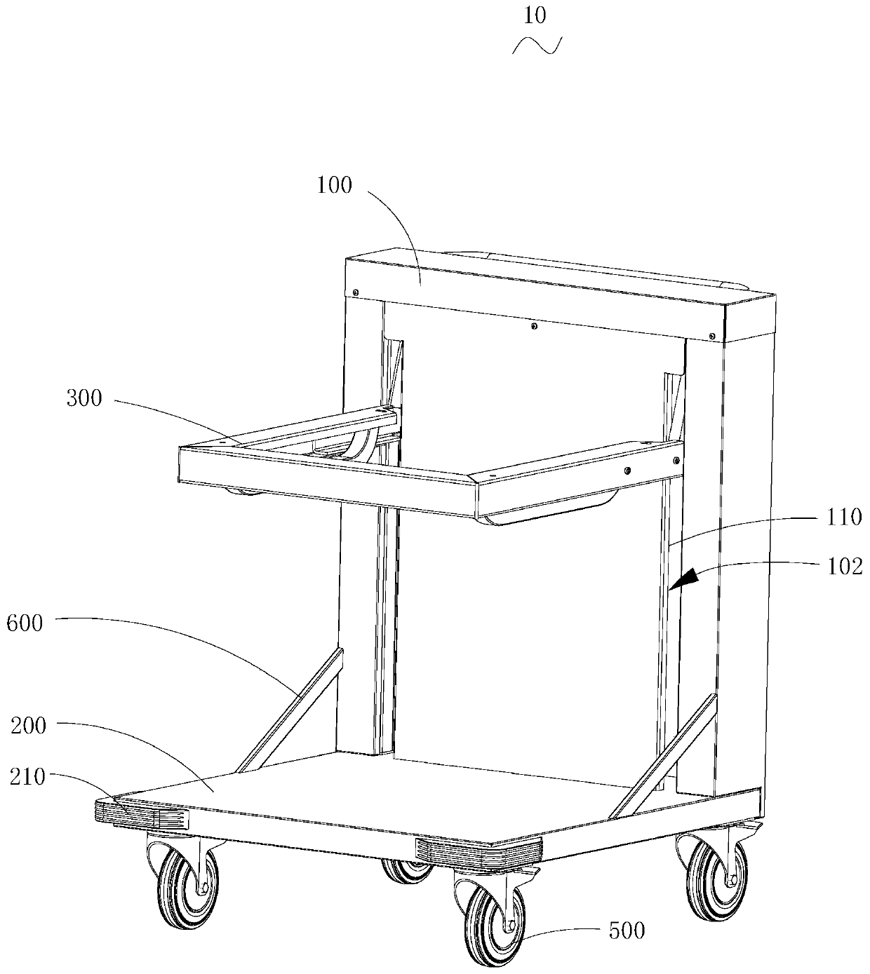 Loading and unloading cart