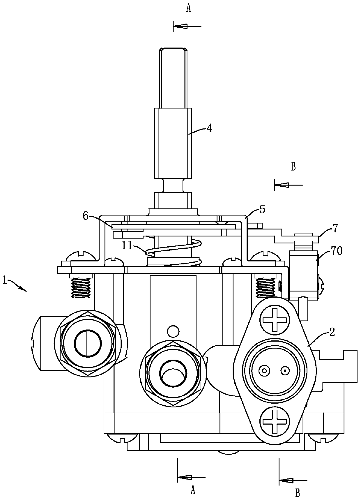 Gas plug valve