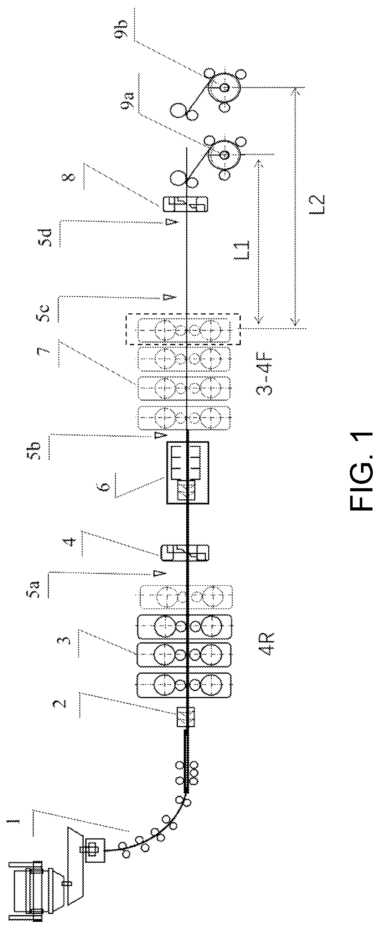Endless hot-rolled strip production device and method for ferrite rolling