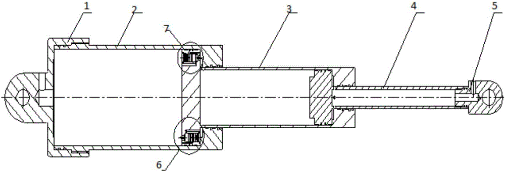 Multi-level synchronous telescopic oil cylinder flow compensation device