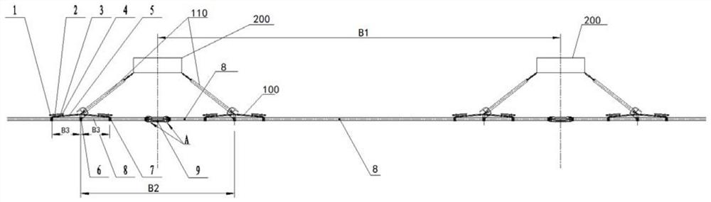 Tubular bus suspension device